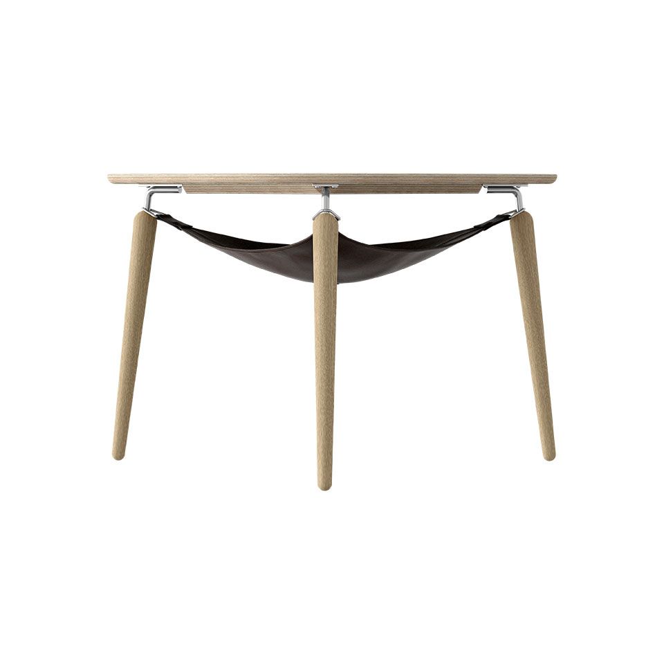 Hang Out coffee table, oak/steel