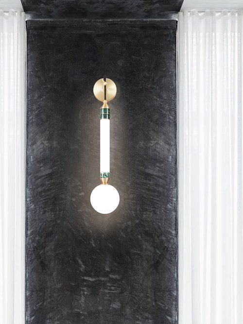 Wall lamp (Sconce) GREENSTONE by Marc Wood