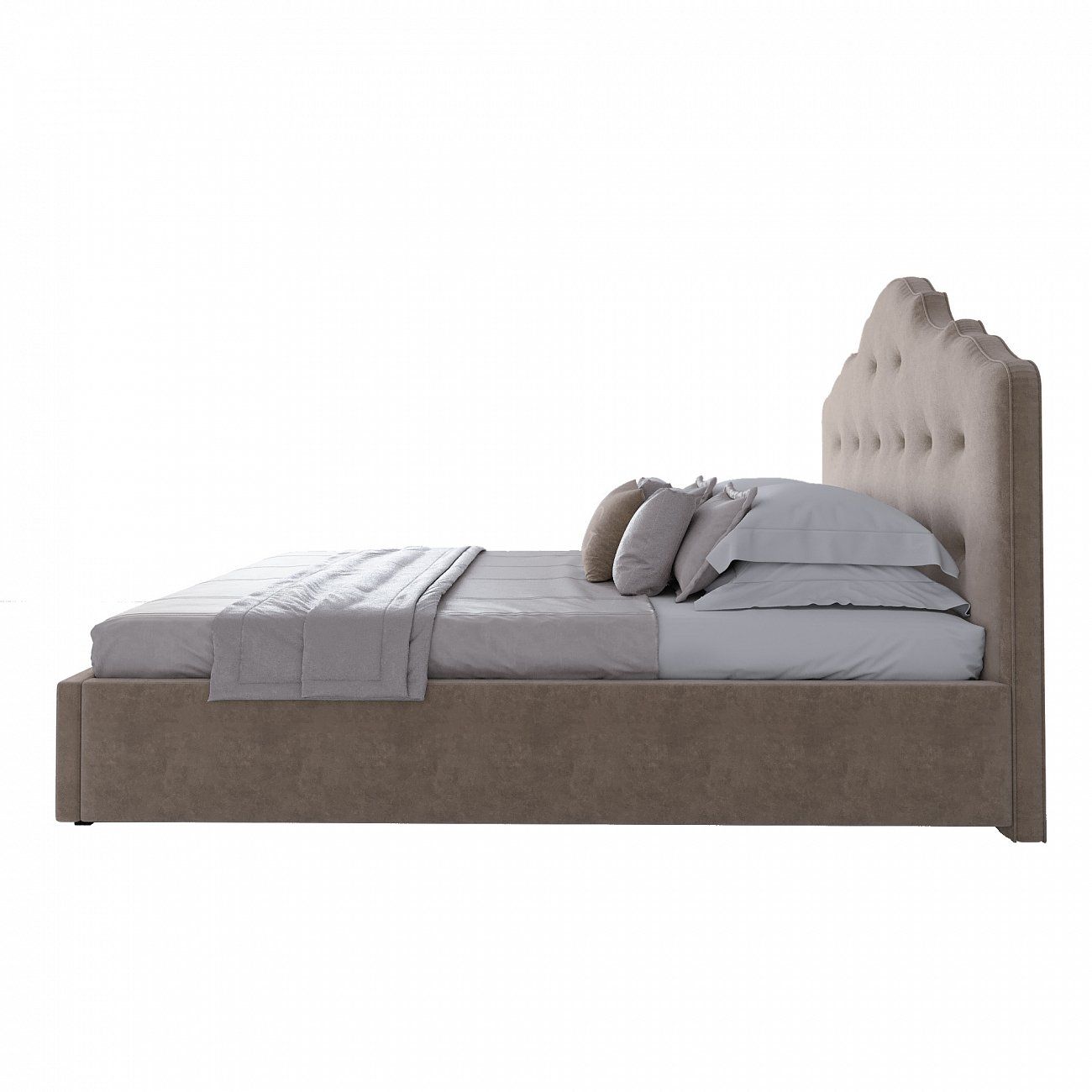 Double bed 180x200 beige Palace