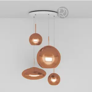 COPPER LED chandelier by Tom Dixon
