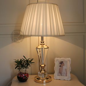 Дизайнерская настольная лампа с абажуром FUMAT by Romatti