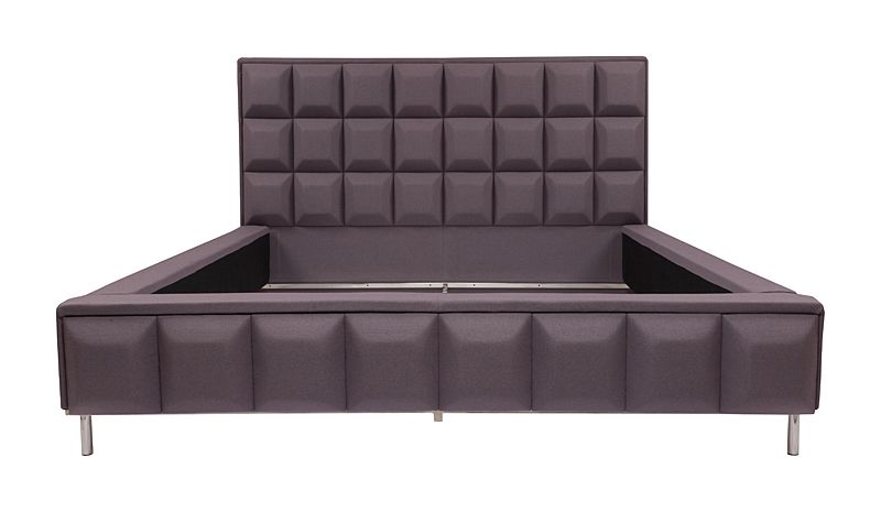 Double bed 180x200 cm purple Barrywhite
