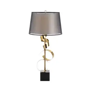Дизайнерская настольная лампа с абажуром YULLA by Romatti