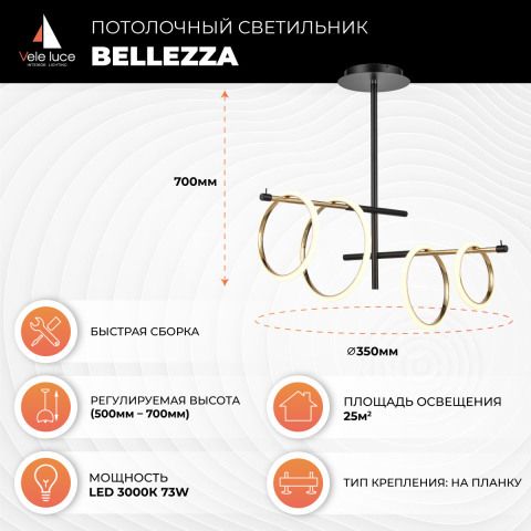 Потолочный светильник Bellezza by Vele Luce