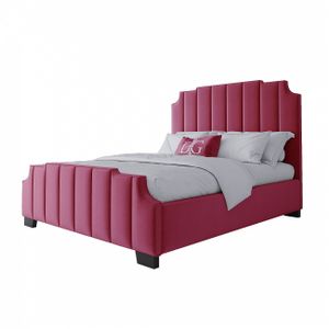 Кровать двуспальная 160х200 см ярко-розовая Bony