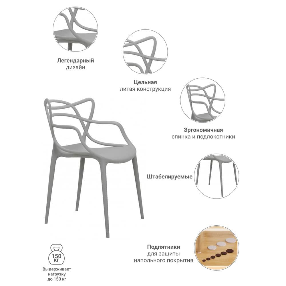 Комплект из 2-х стульев Masters серый
