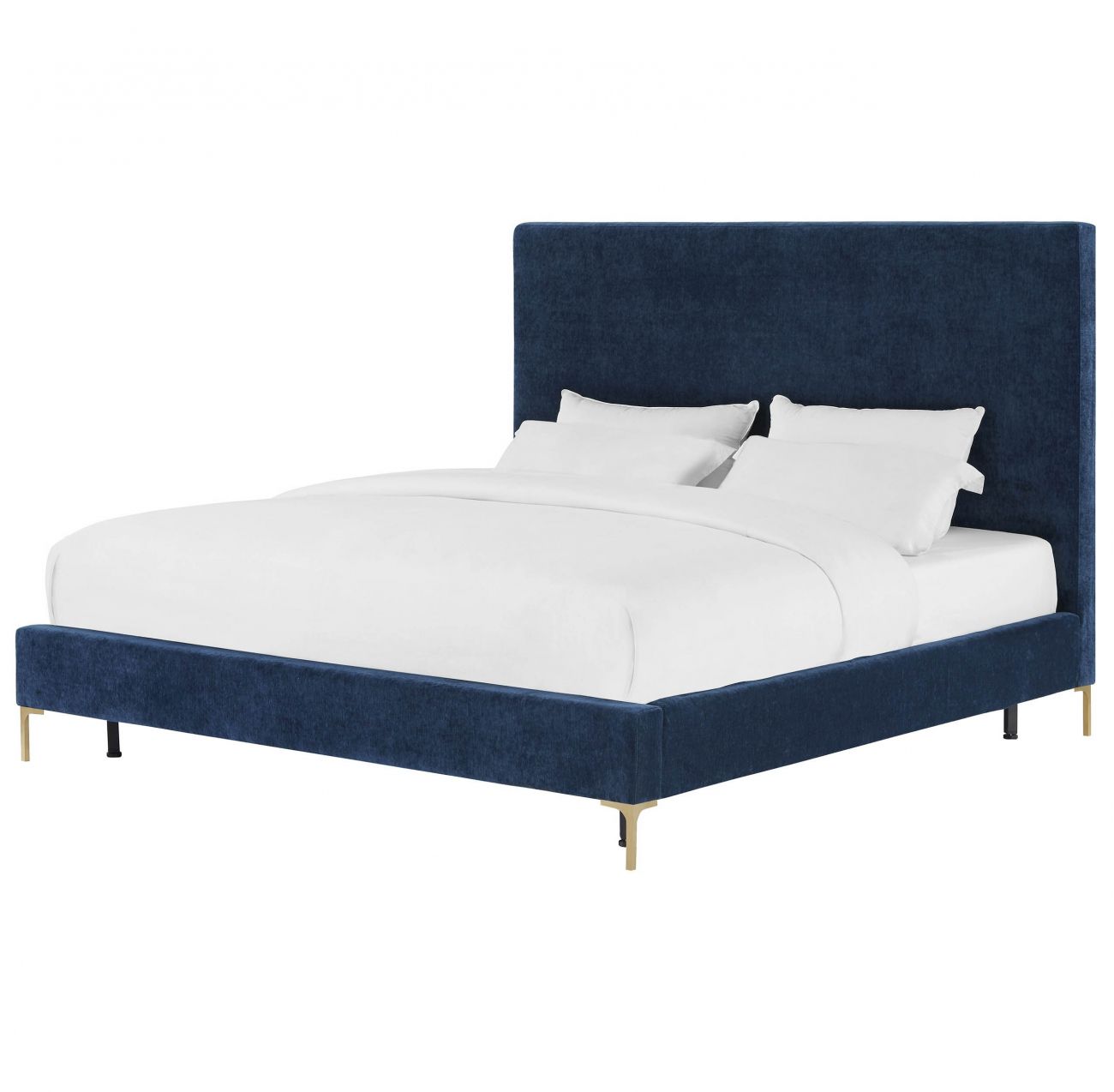 Double bed 160x200 cm blue Mark