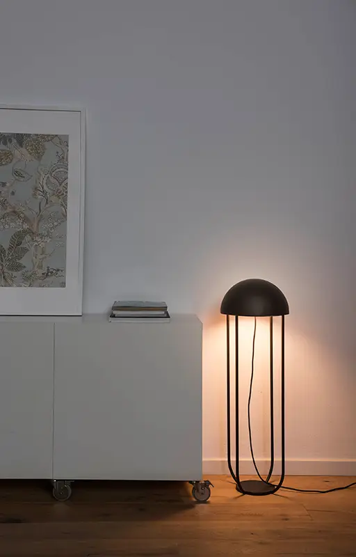 Jellyfish black+gold floor lamp 24521