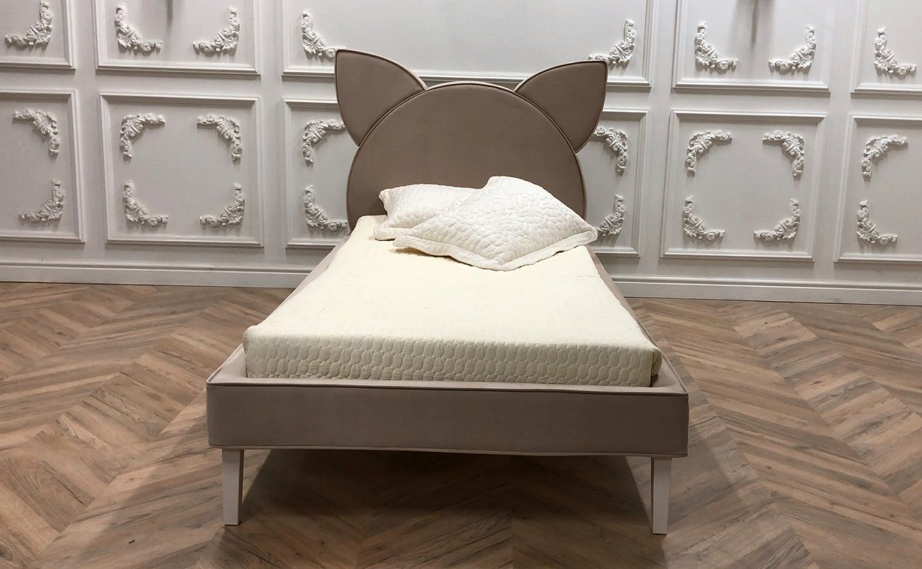 Children's bed 120x200 cm beige Kitty