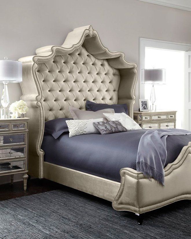 Кровать двуспальная 180х200 розовая с каретной стяжкой Imperial