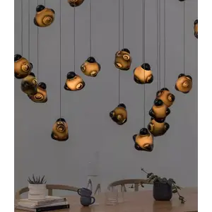 Дизайнерский подвесной светильник из стекла BARNABY Romatti