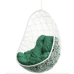Кресло подвесное Без стойки Зеленая подушка