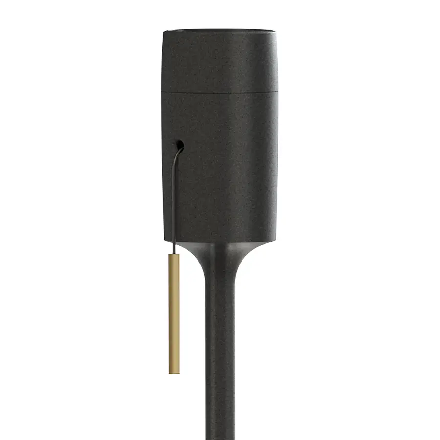 Champagne black floor lamp (D- 38, B-140 cm) 1.5 m. PVC wire with plug