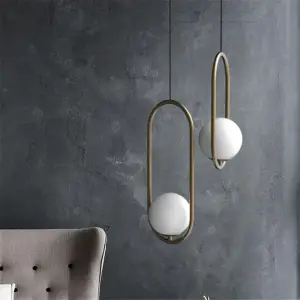 Дизайнерский подвесной светильник в скандинавском стиле HOOP by Romatti