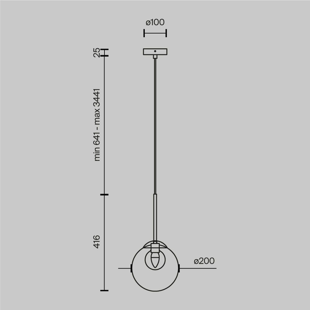 Подвесной светильник Basic form Modern