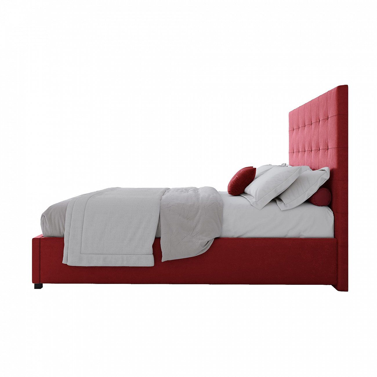 Кровать подростковая 140х200 красная Royal Black