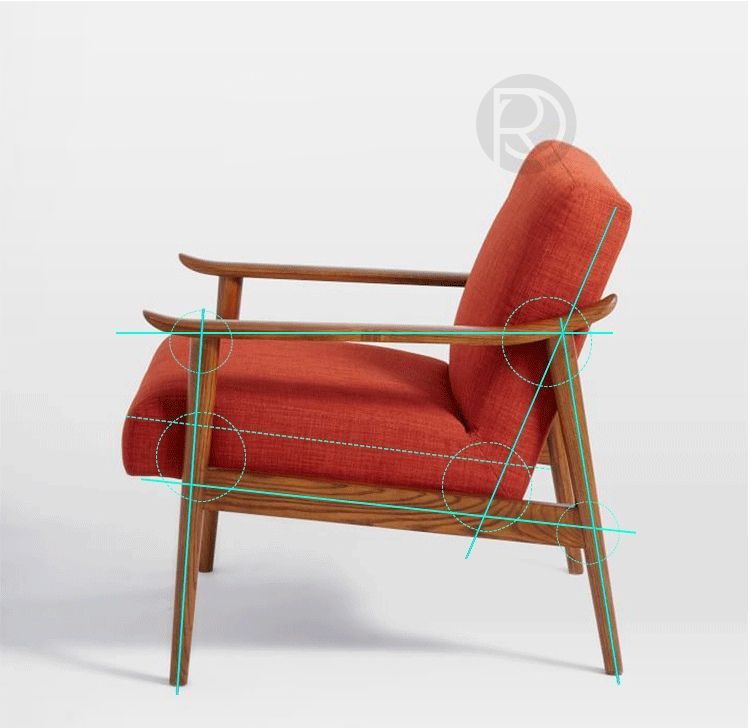 Дизайнерское кресло ORION by Romatti