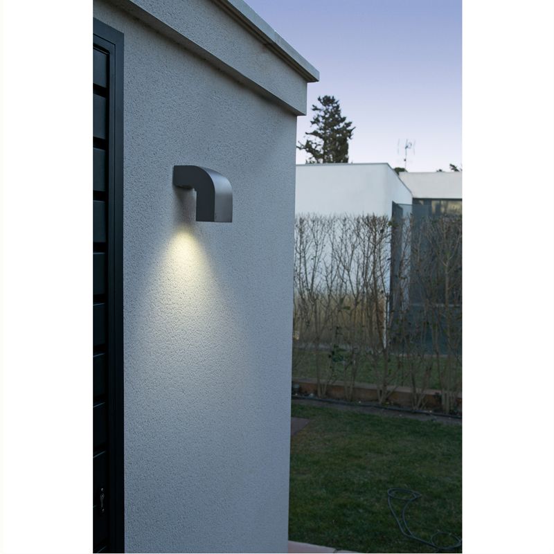 Outdoor wall lamp Klamp dark grey 74407