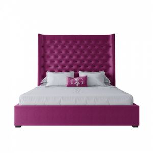 Double bed with upholstered headboard 180x200 cm Jackie King