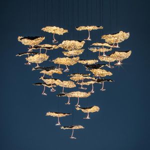 GOLD MOON Chandelier by Catellani & Smith Lights