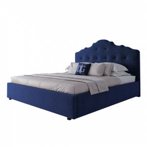 Кровать двуспальная 180х200 синяя Palace