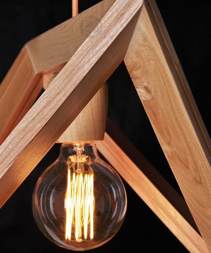 Pendant lamp Wood Triangle by Romatti