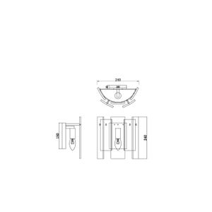 Настенный светильник (бра) Ottimo Modern