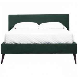 Кровать двуспальная 160х200 см зеленая Pola