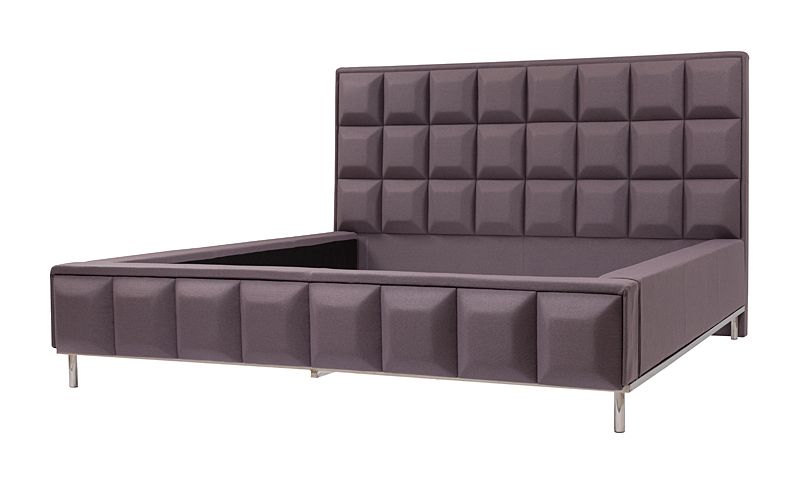 Double bed 180x200 cm purple Barrywhite