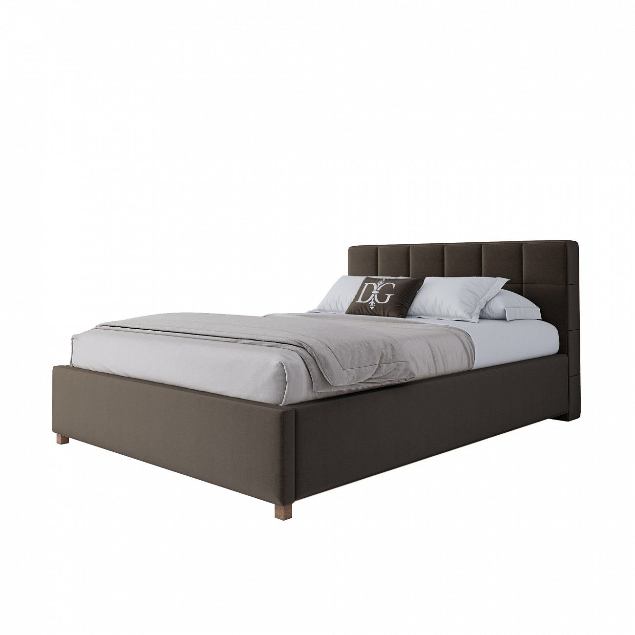 Teenage bed 140x200 cm brown Wales