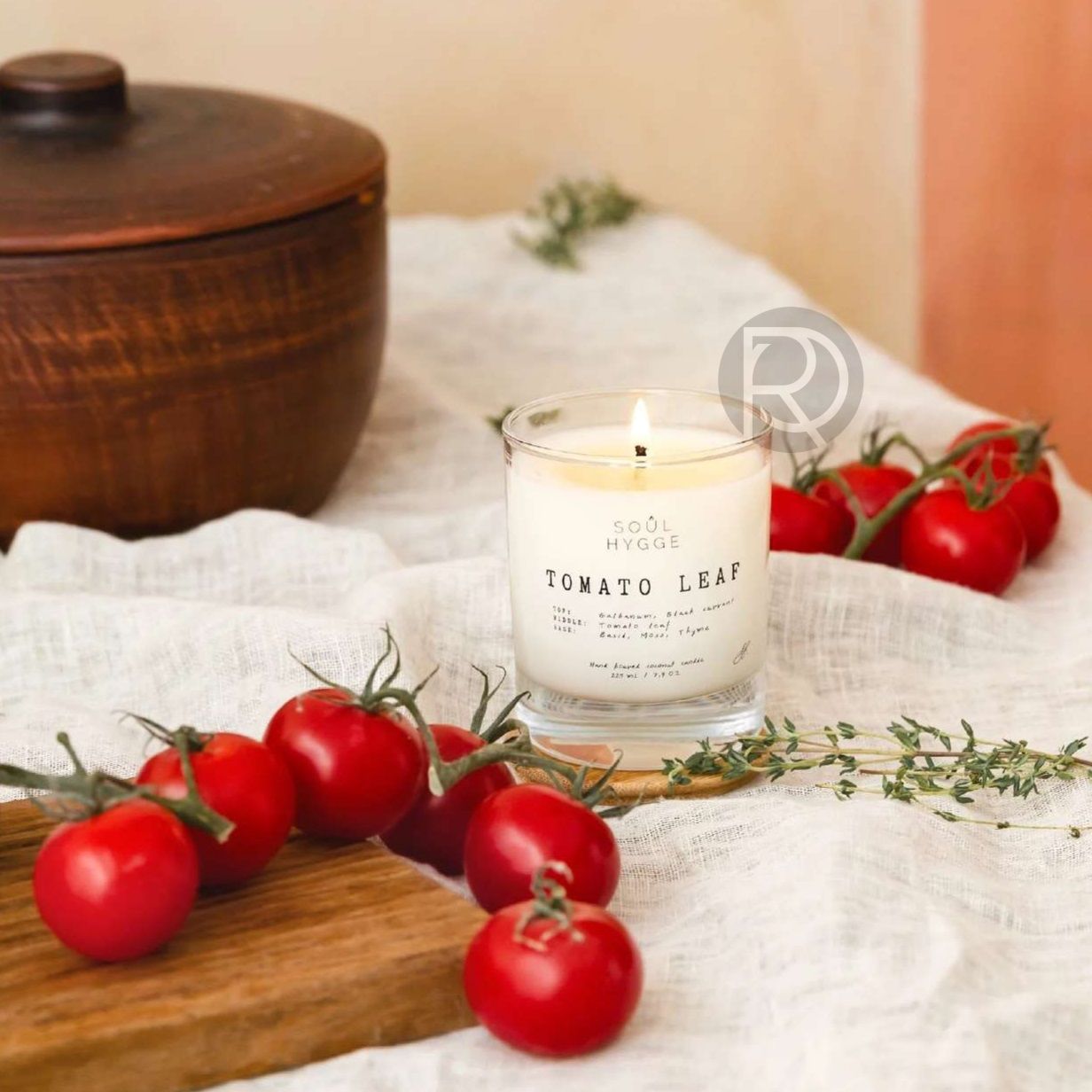 Aromatic candle TOMATO LEAF by Romatti