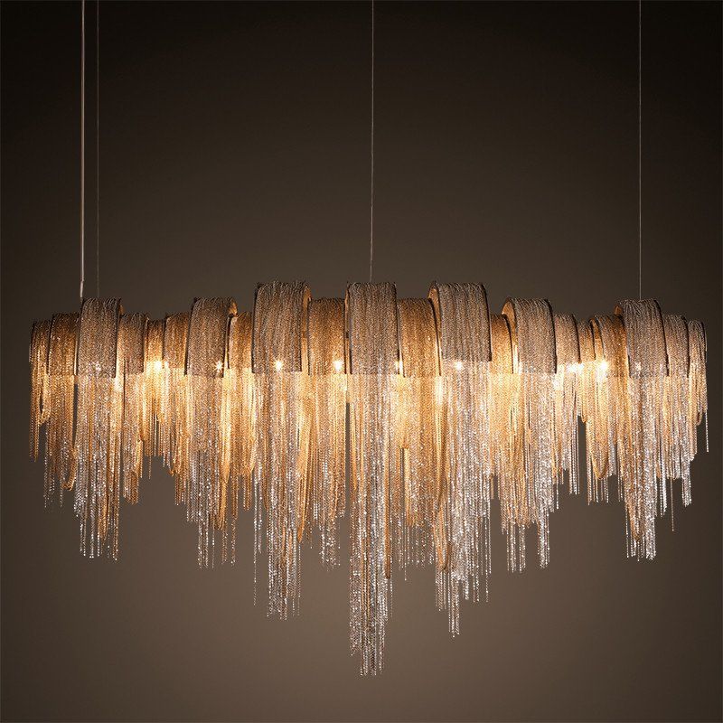 VOZER LONG chandelier by Romatti
