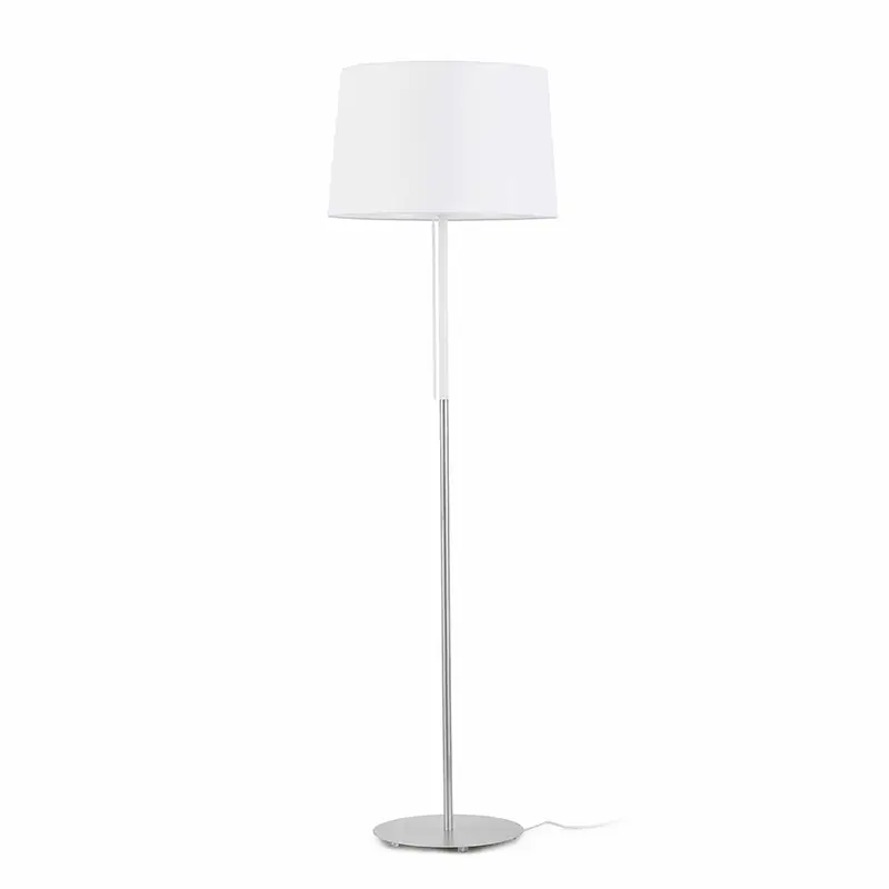 Floor lamp Volta nickel+white 20029