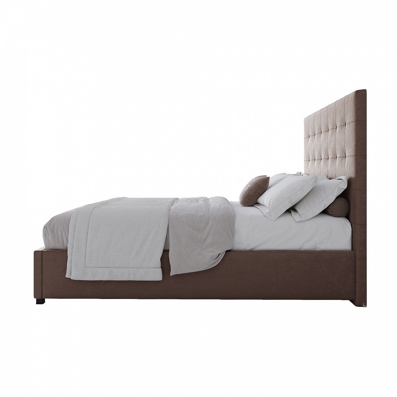Teenage bed 140x200 brown Royal Black