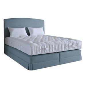 Кровать односпальная с мягким изголовьем 90х200 см серая Signatory