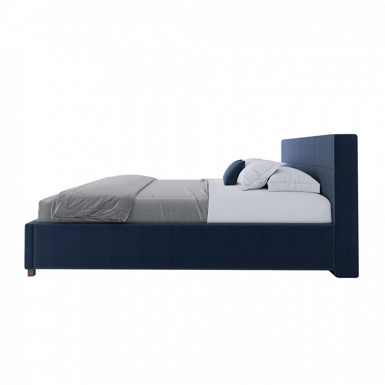 Кровать двуспальная 180х200 синяя Wales