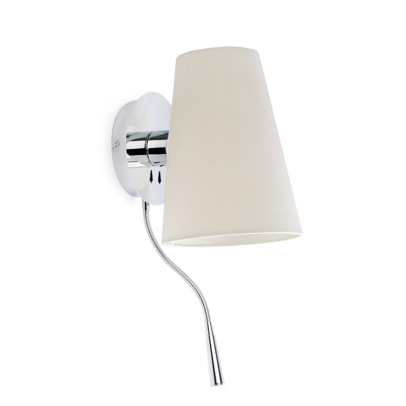 Wall lamp Lupe chrome+white 29996