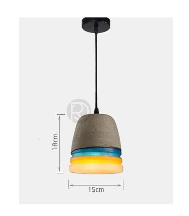 Designer pendant lamp CONCRETE ROOF by Romatti