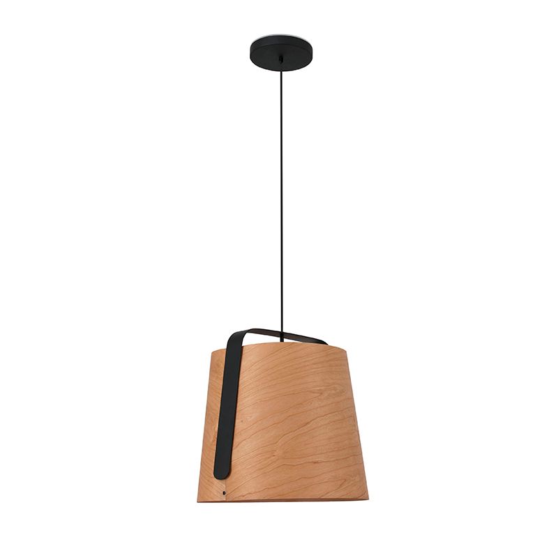 Hanging lamp Faro Stood black+wood 29848