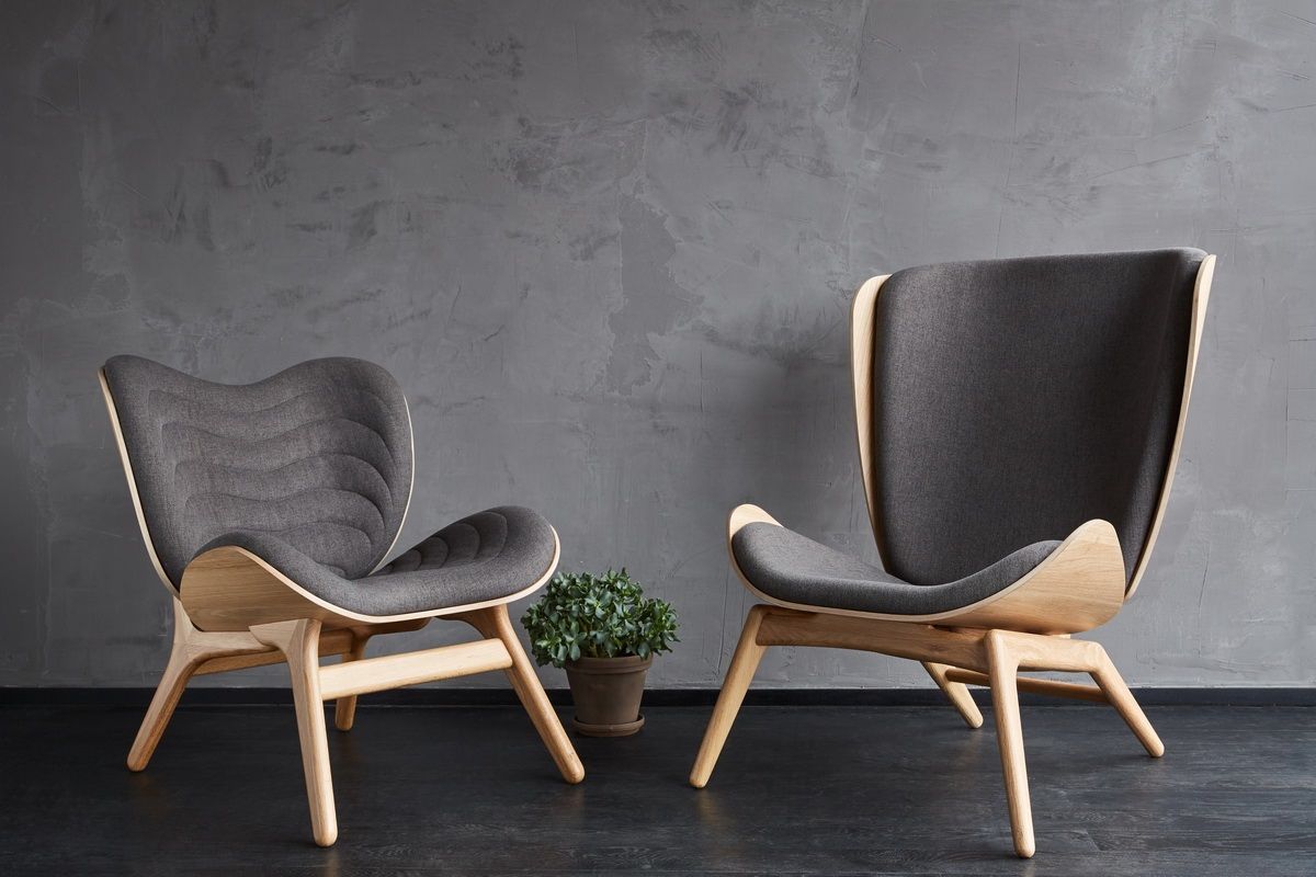The Reader chair, oak/grey