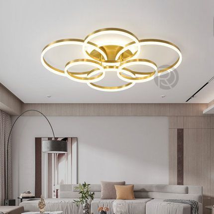 Ceiling lamp COPPER CIRCLES by Romatti