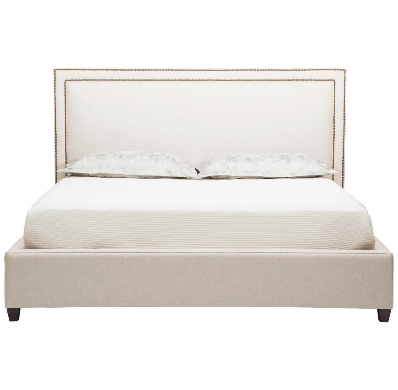 Double bed 160x200 beige with low back Dakota