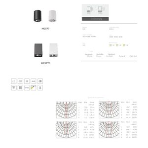 Накладной светильник MCX77F by Romatti