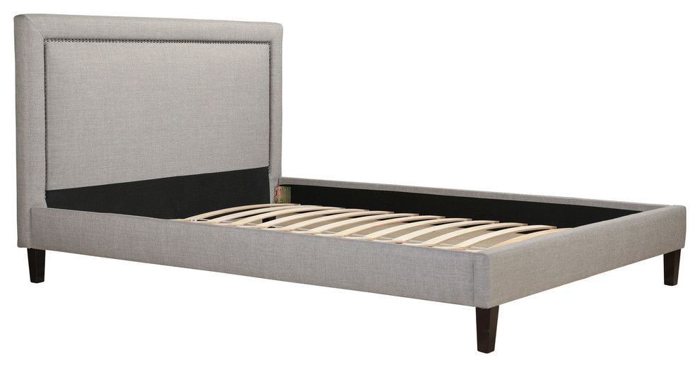 Double bed 160x200 grey Laval Upholstered