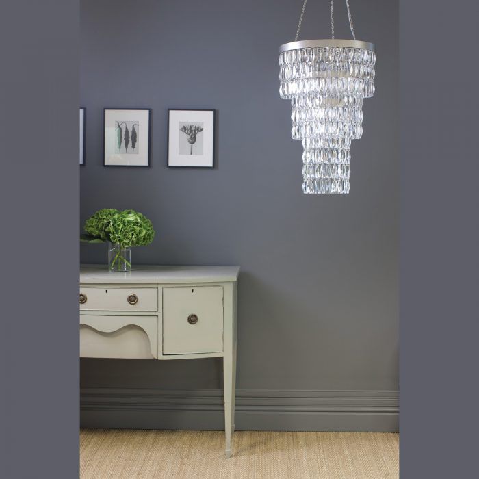 CRYSTAL LONG chandelier by Tigermoth
