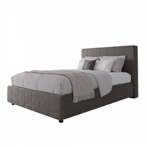 Кровать подростковая 140х200 серо-коричневая Shining Modern