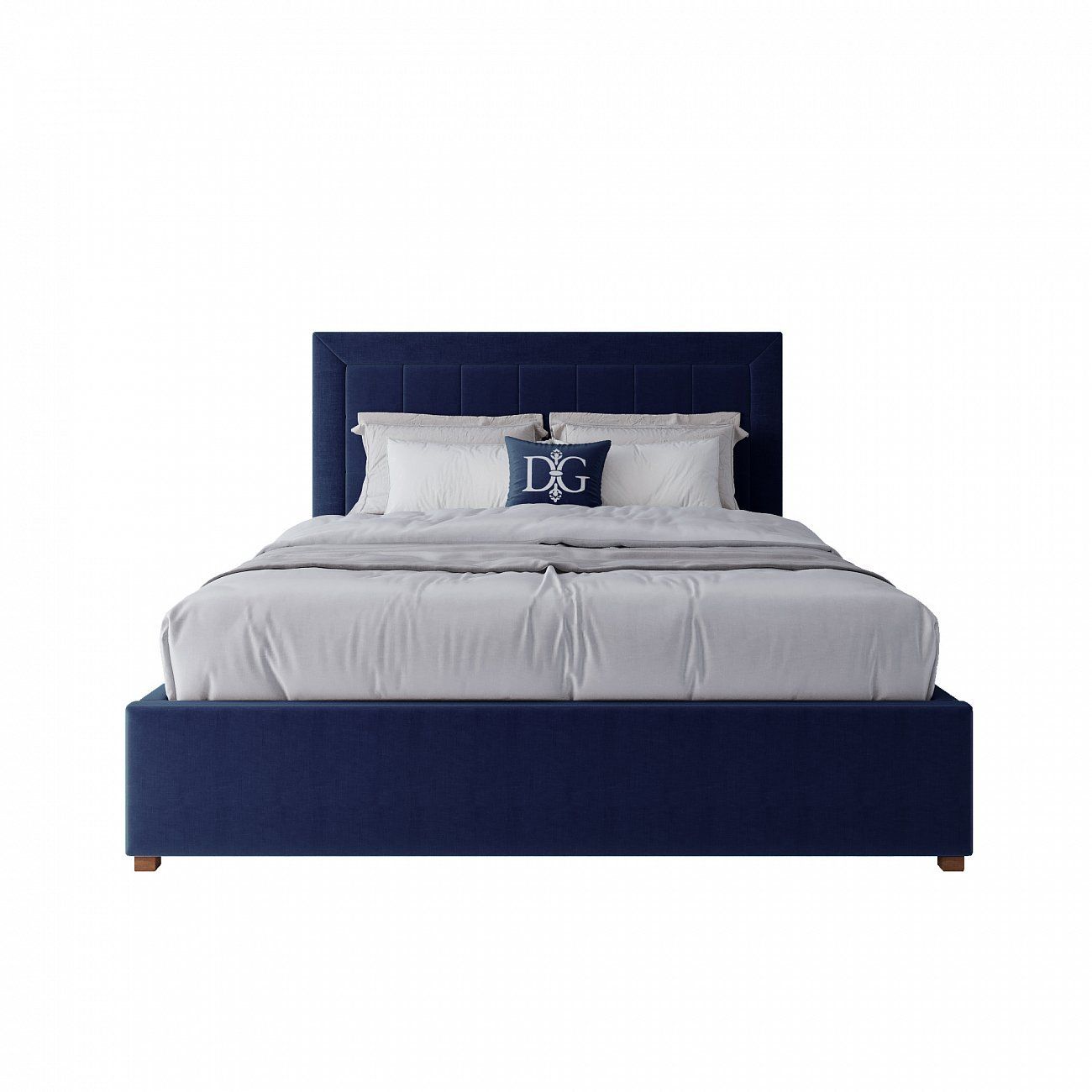 Double bed 160x200 blue Elizabeth