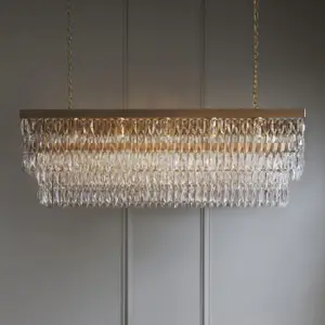 CRYSTAL RECTANGULAR chandelier by Tigermoth
