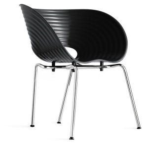 Дизайнерский стул Tom Vac черный