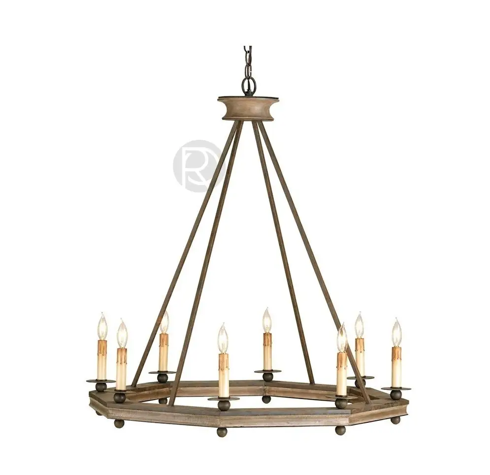 BONFIRE chandelier by Currey & Company